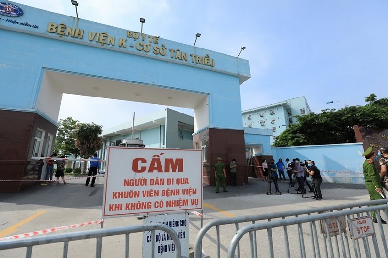 Bệnh viện K (Hà Nội) nơi xảy ra vụ việc bảo vệ đánh nhau với người nhà bệnh nhân. benh-vien-k